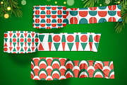 Red,White & Green Decorative Pattern, a Pattern Graphic by Pattern Whimsy (Thumbnail 2 of 9)