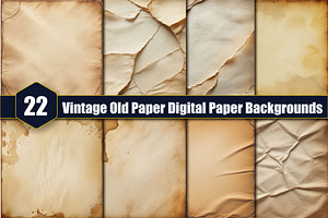 Vintage Old Paper Digital Paper Back, a Background Graphic by protabsorkar11