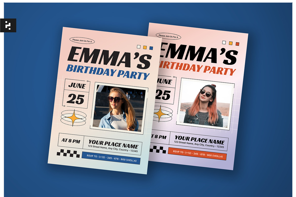Creative Classic Birthday Invitation, an Invitation Template by Neermana (Photo 1 of 4)
