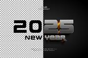 Text Effect 2025 New Year, a Layer Style Add-On by Navy Graphic (Thumbnail 2 of 2)
