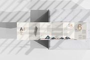 A4 Size Six Fold Brochure Mockup, a Print Template by pmvch (Thumbnail 7 of 20)