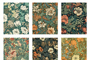 Seamless pattern with flowers, an Illustration by Pundateam (Thumbnail 3 of 5)