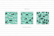 Toy Cars Seamless Patterns, Cliparts, a Pattern Graphic by AllNikArt (Thumbnail 5 of 6)