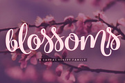 Blossoms INTRO SALE -45%, a Script Font by Fenotype (Thumbnail 1 of 10)