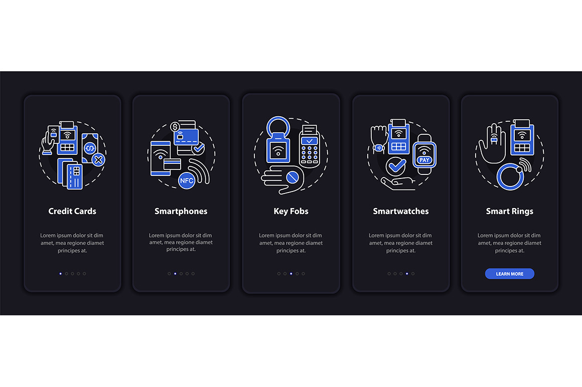 Payment methods app screen, a Templates & Theme by IMG Visuals