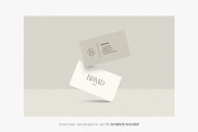 Minimalist Business Card Mockup Set, a Product Mockup by Yuli Studio (Thumbnail 5 of 6)
