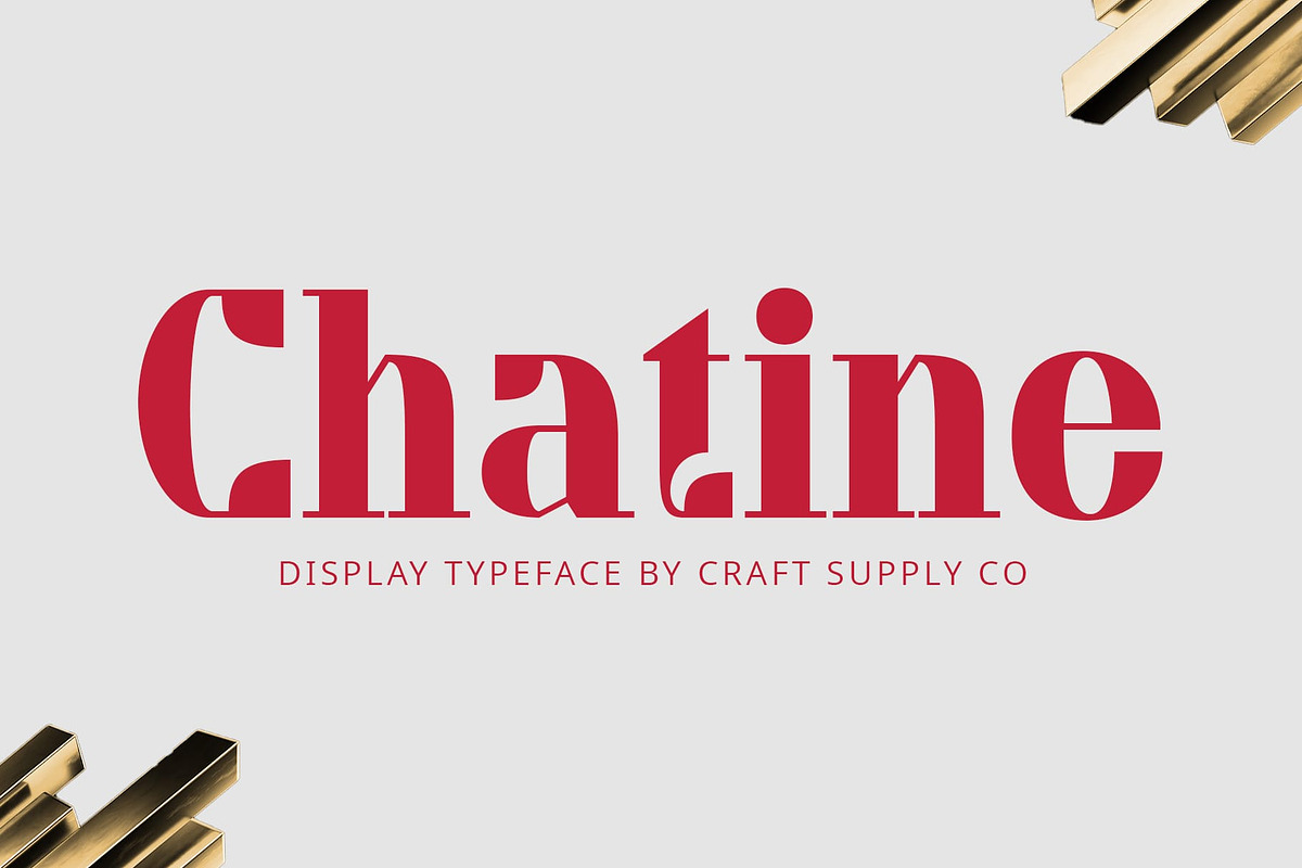Chatine – Display Typeface, a Serif Font by Craft Supply Co. (Photo 1 of 8)