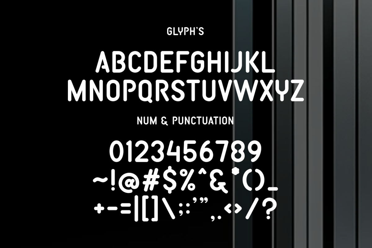 Snechy Reborn - Rounded Font, a Sans Serif Font by Monoletter Studio (Photo 3 of 3)