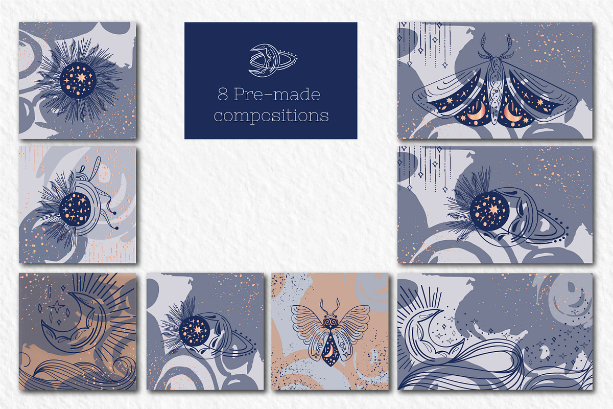 Abstract magic line art Collection, a Decorative Illustration by Tatyana_Zenartist (Photo 8 of 14)