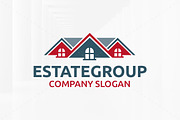 Estate Group Logo Template, a Branding & Logo Template by LOGOMAGINE (Thumbnail 1 of 5)