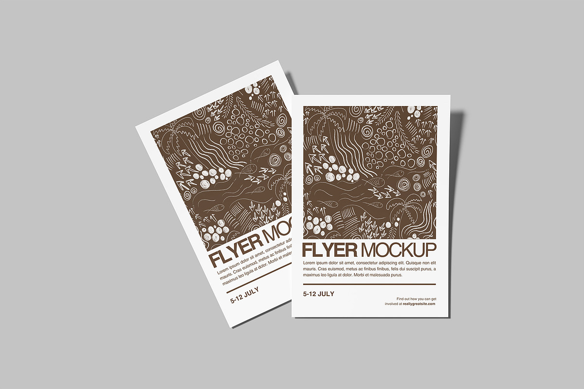 Flyer Mockup, a Books & Magazine Mockup by Graphiculon (Photo 3 of 11)
