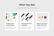 AProject | Responsive Landing Pages, a Landing Page Template by laaqiq (Thumbnail 2 of 5)