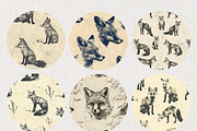 Fox Stamp Seamless Pattern Papers, a Pattern Graphic by Natural Planners (Thumbnail 3 of 4)