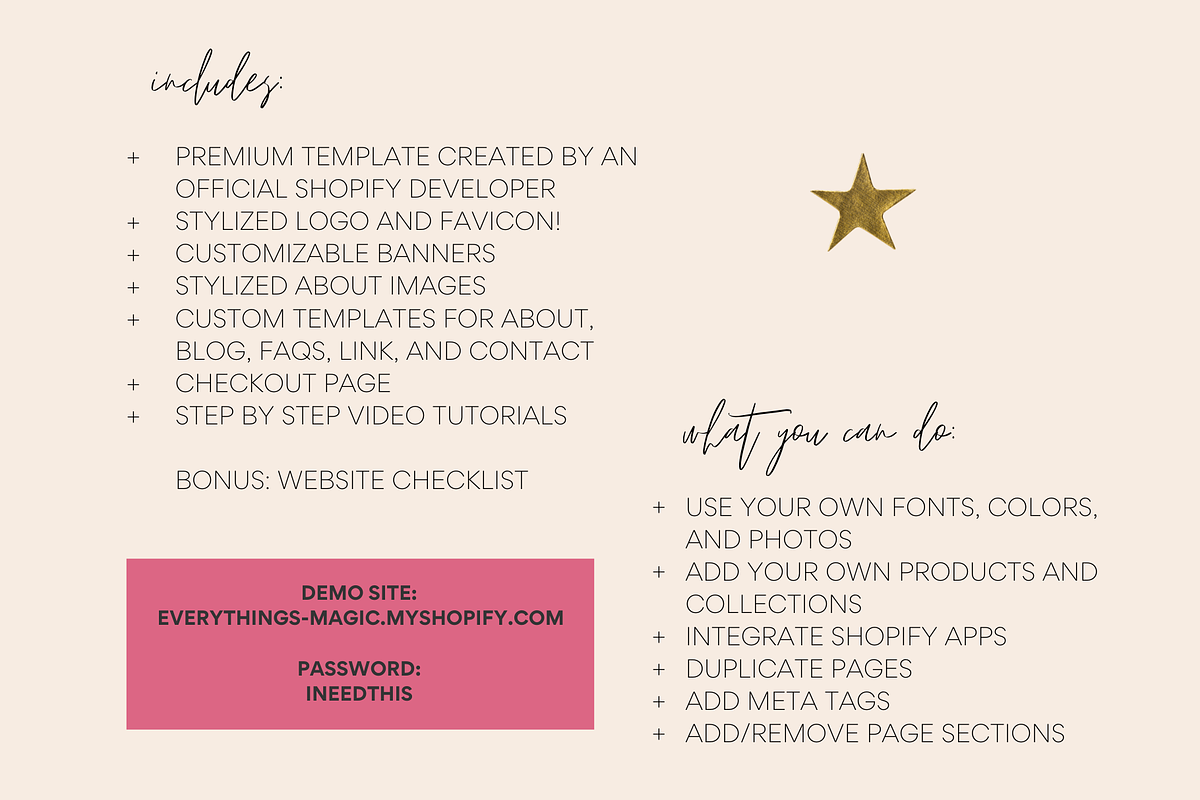Easy Shopify Theme | Magic Life, a Shopify Template by Easy Website Themes (Photo 11 of 11)