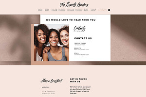 Wix Beauty Website Template