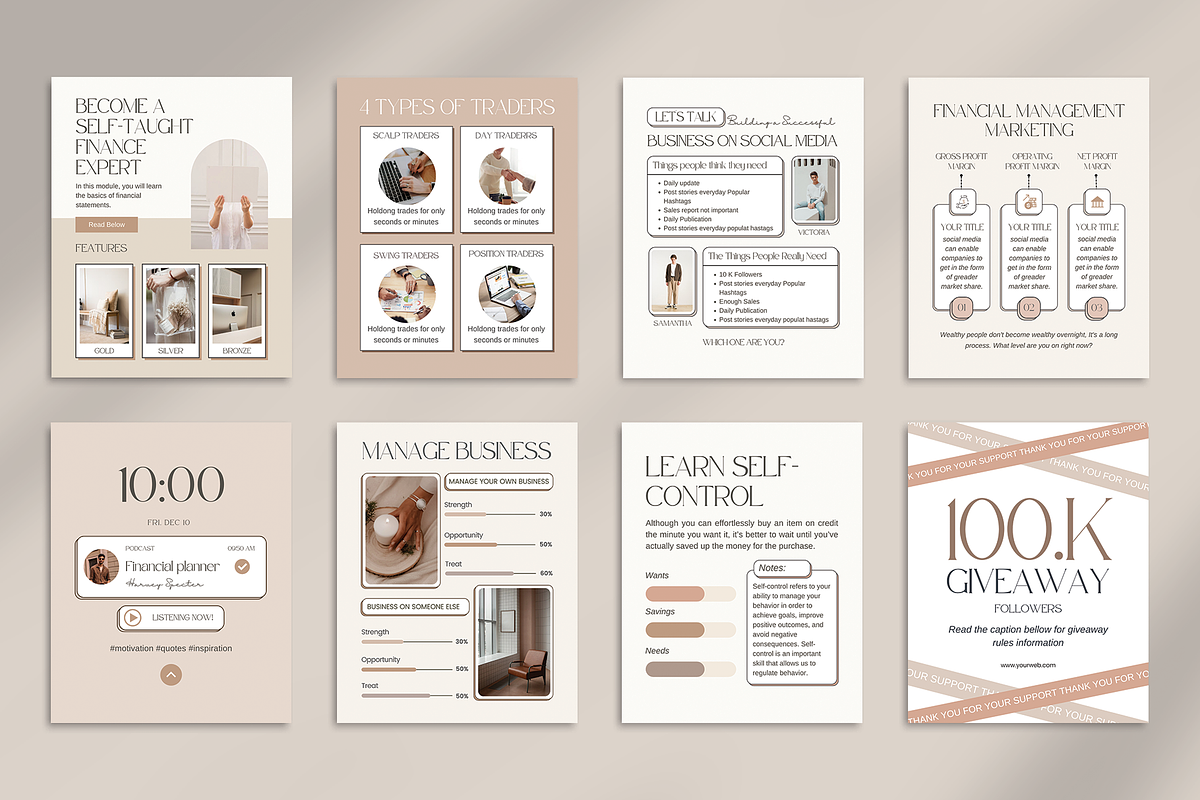 Instagram Financial Kit Influencer, a Social Media Template by Analogi Studio (Photo 10 of 15)