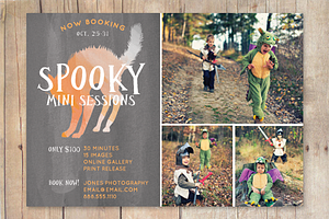 Halloween Mini Session Template Fall