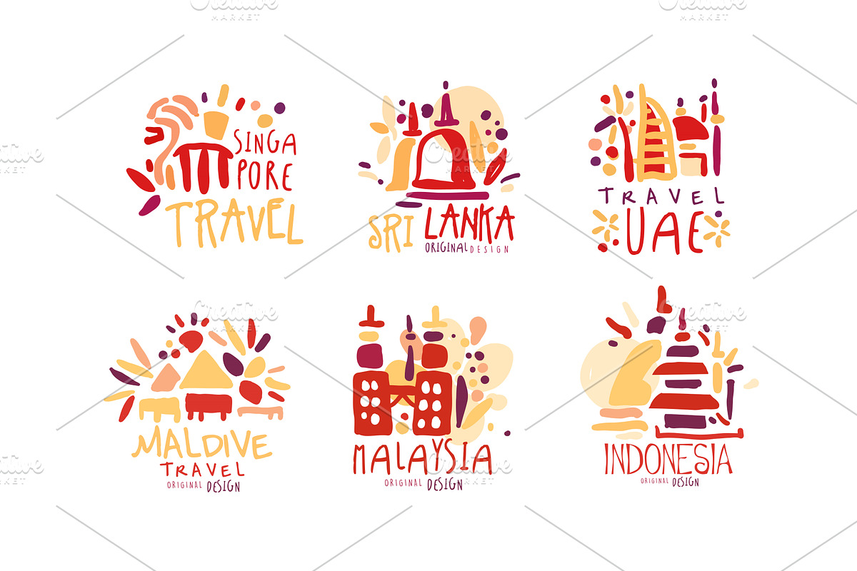Travel to Different Countries, an Illustration by TopVectors