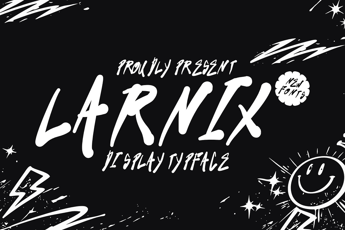 Larnix Font, a Handwritten Font by mesuka (Photo 1 of 4)