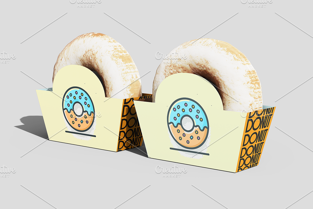 Donut Packaging Mockup, a Packaging Mockup by Transly Graphics (Photo 3 of 3)