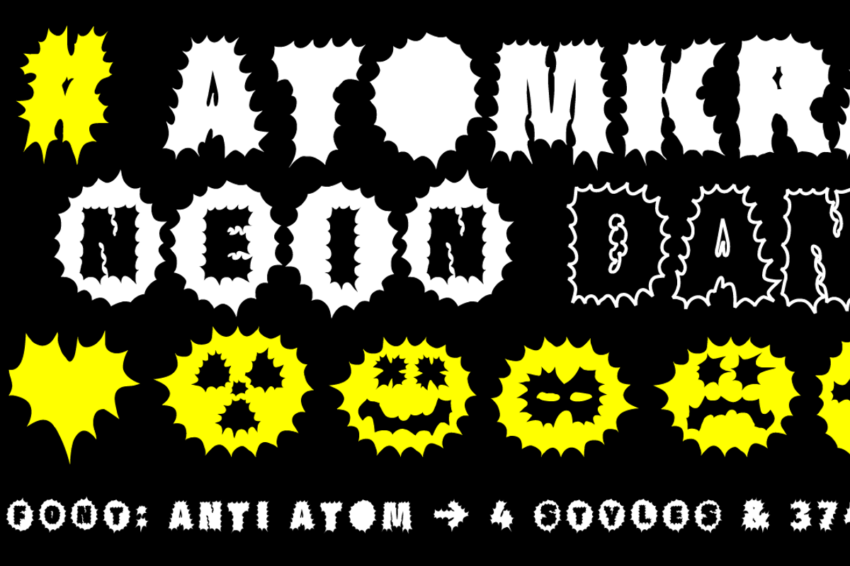 FONT | Anti Atom Font, a Sans Serif Font by Typo Graphic Design (Photo 1 of 5)
