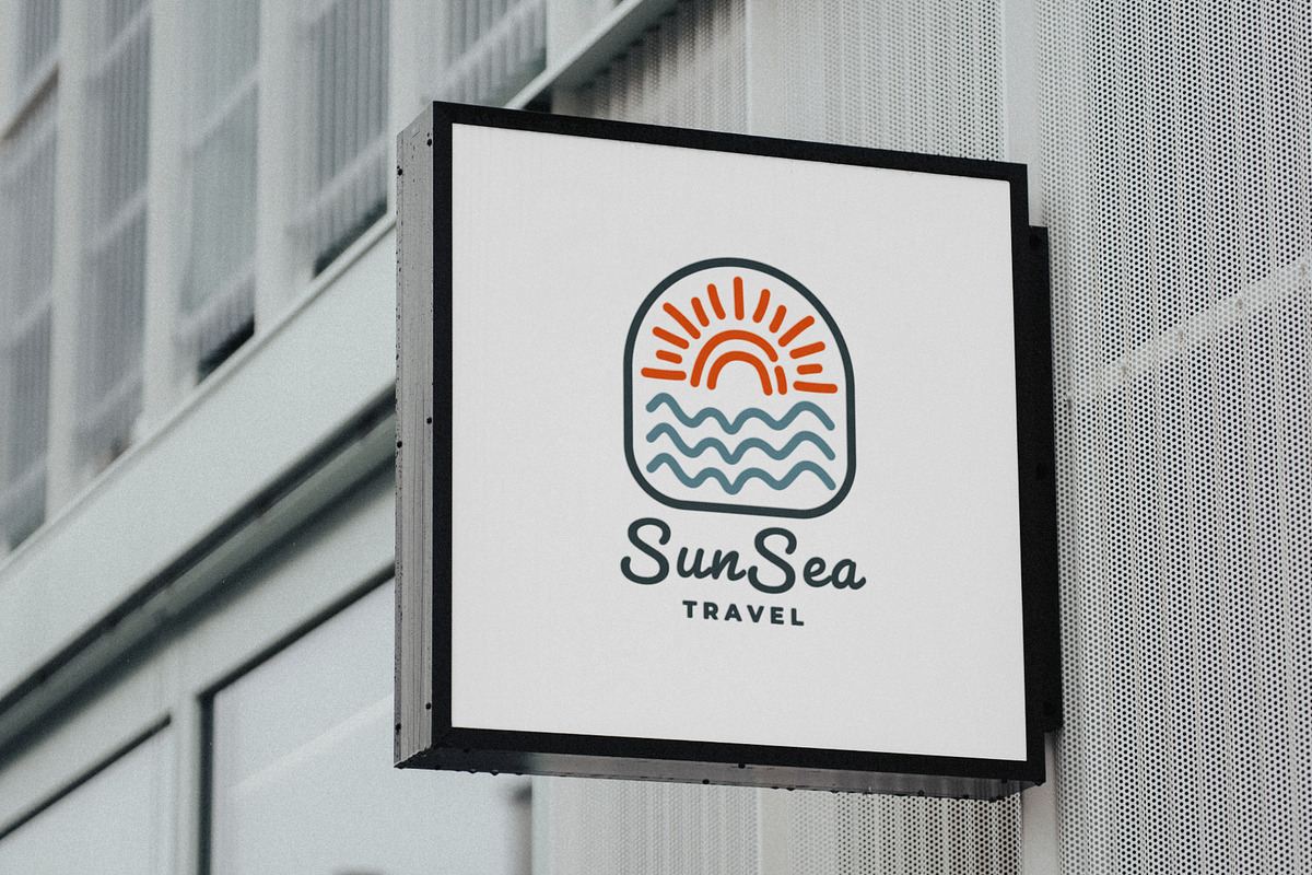 Travel Sun Sea Logo, a Branding & Logo Template by Design_Planet (Photo 3 of 3)
