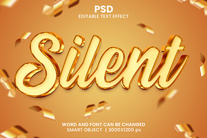 Silent 3d Luxury Text Effect