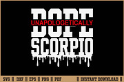 Dope Queen King Scorpio Zodiac SVG, a Healthcare Illustration by Handy Arts Studio (Thumbnail 1 of 3)