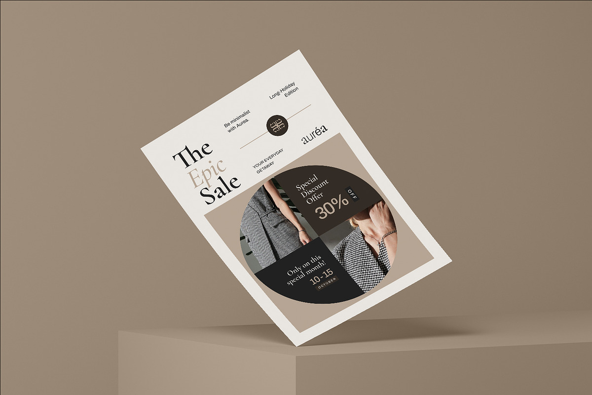 Aurea Fashion Brand - Flyer Template, a Flyer Template by Fannan Studio (Photo 3 of 3)