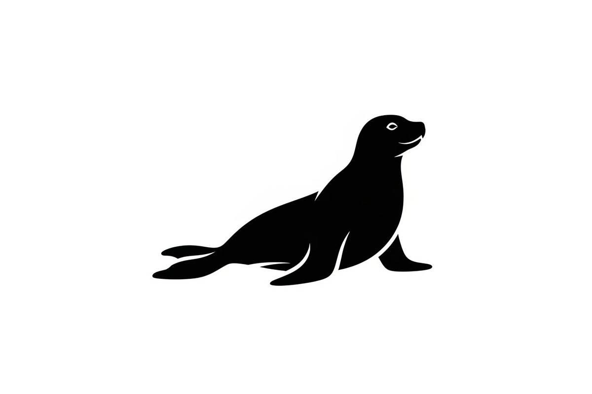 Graceful Sea Lion Silhouette, a Graphic by musafir_fashion (Photo 5 of 10)