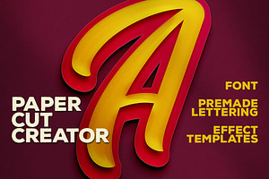 Double Paper Cut Effect & Lettering