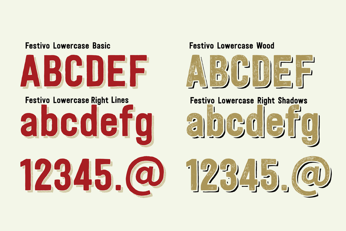 Festivo LC Font Family preview 3
