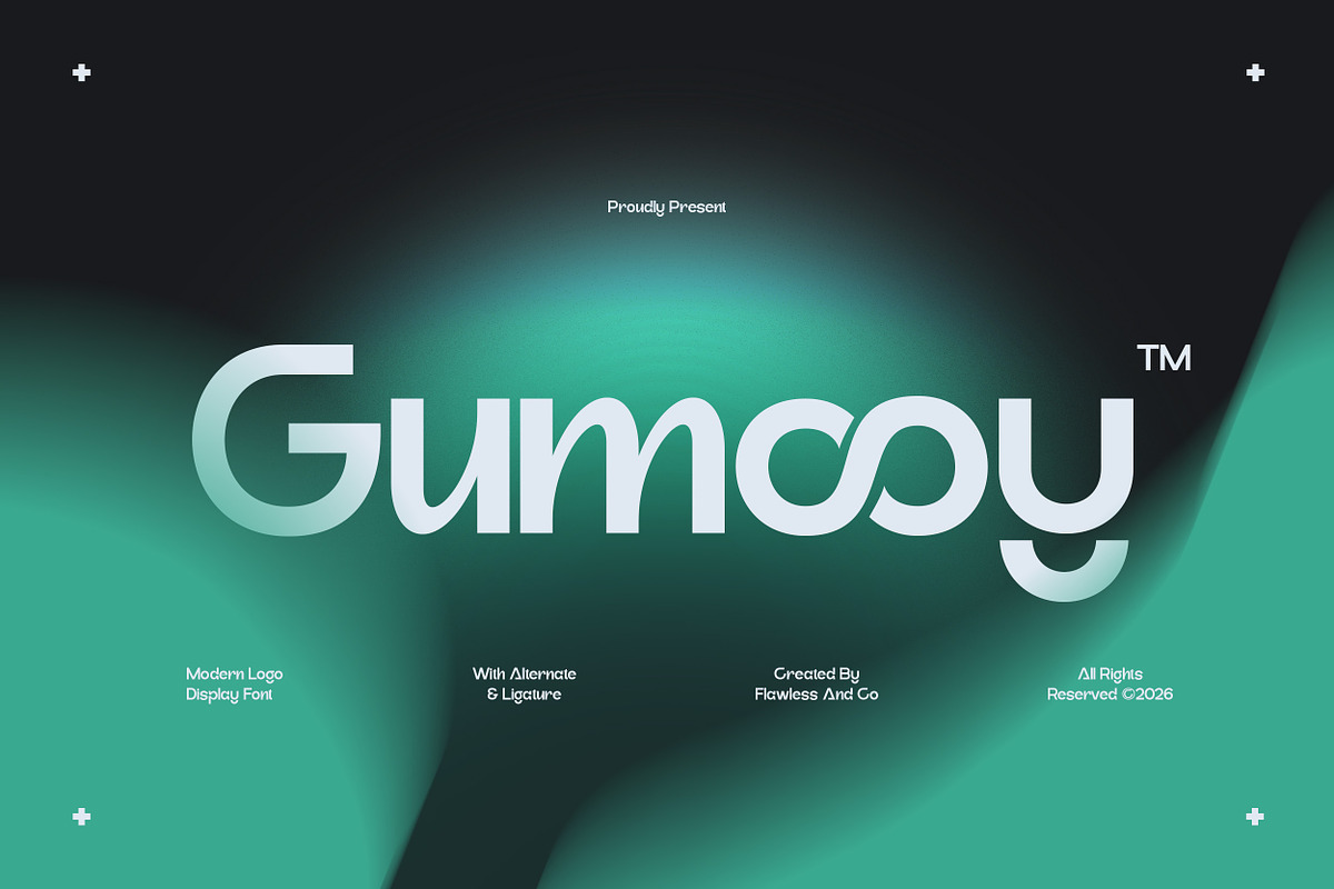 Gumooy - Modern Sans Display Font, a Sans Serif Font by Flawless And Co (Photo 1 of 10)