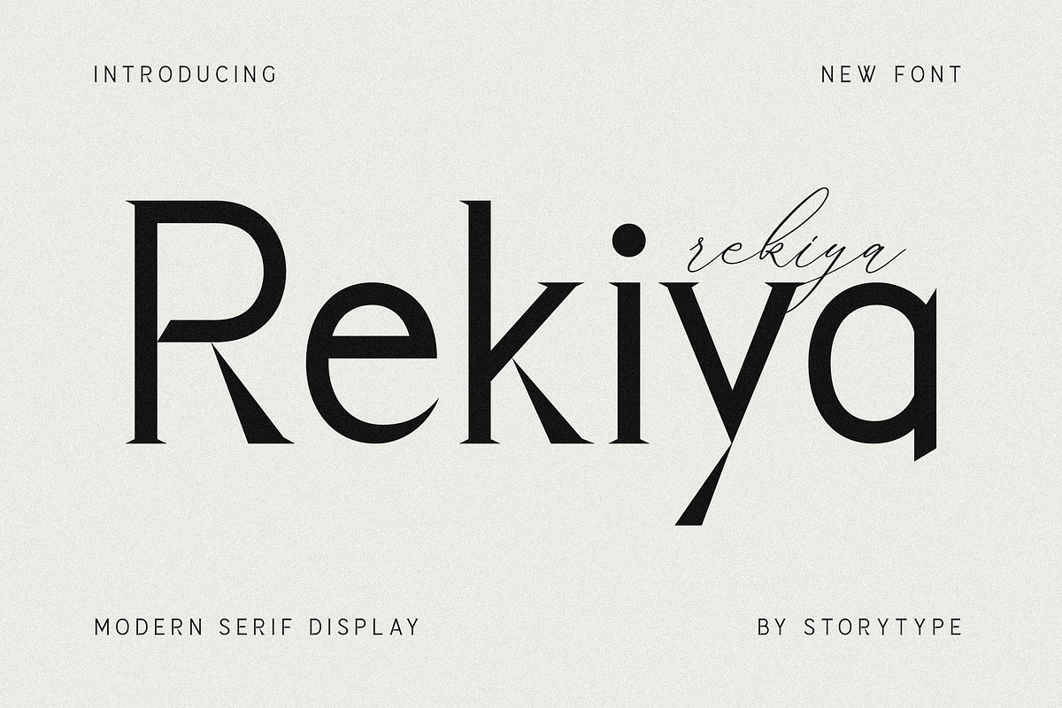 Rekiya Modern Serif Display Font, a Serif Font by Storytype Studio (Photo 1 of 15)