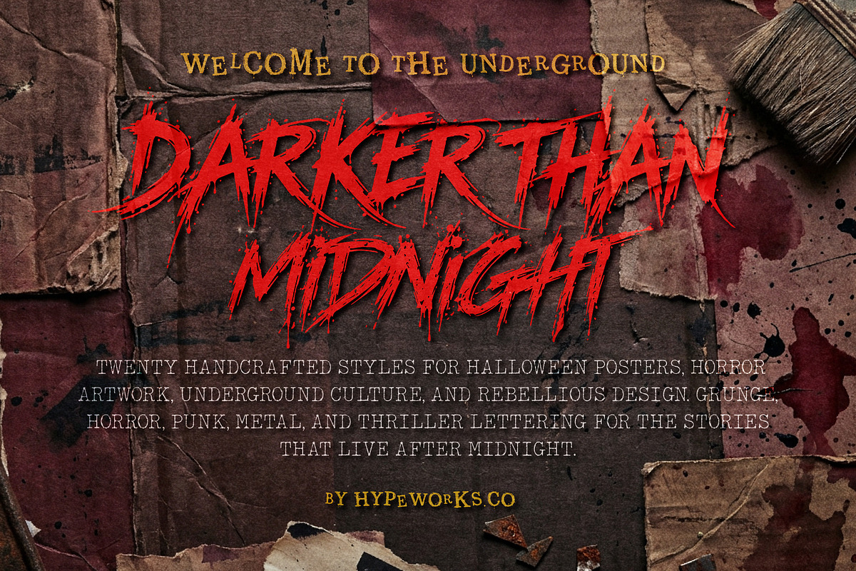Ultimate Halloween Terror Font Pack, a Handwritten Font by HypeWorksCo (Photo 3 of 15)