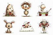 Whimsical Easter Clipart Bundle PNG, an Illustration by Libby Wishes (Thumbnail 4 of 7)