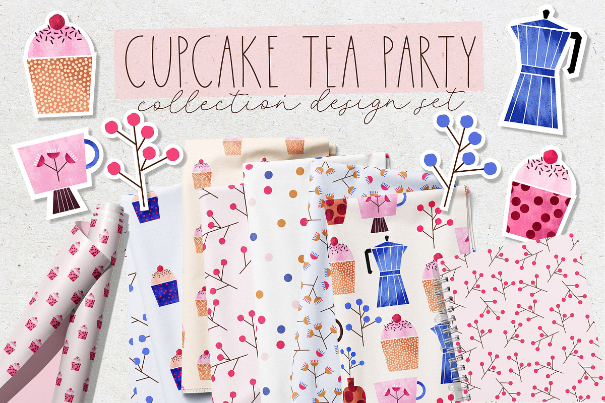 Tea Party Collection, an Object Graphic by Miss Poopy Studio (Photo 1 of 10)