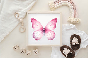 Watercolor Butterflies Sublimation