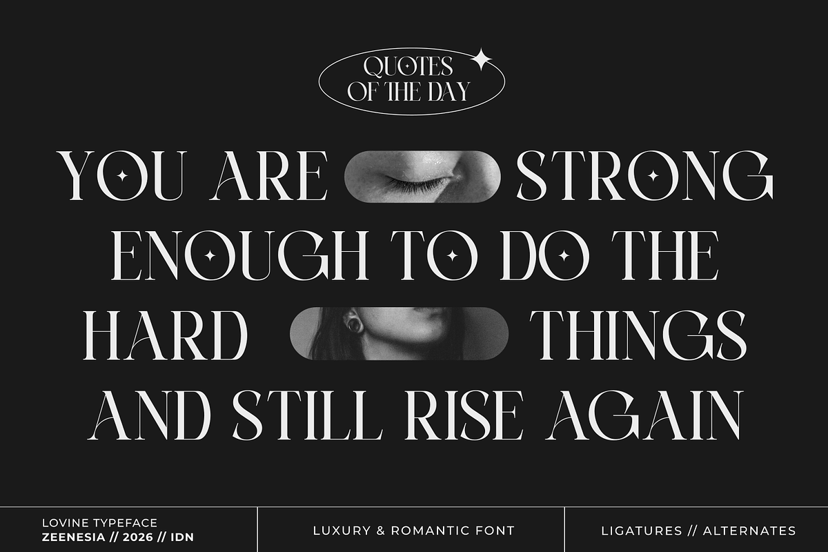 Lovine, a Serif Font by zeenesia (Photo 11 of 17)