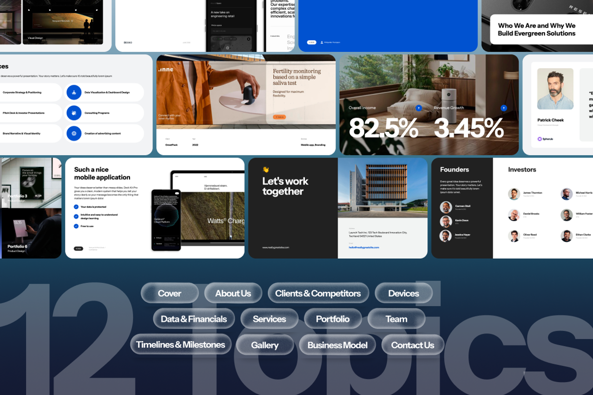 Venture Pitch Deck Kit Pro GSL, a Presentation Template by Unich Design Bureau (Photo 2 of 4)