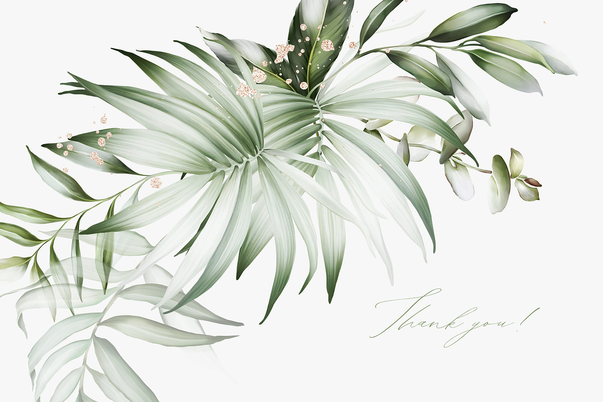 Green leaves | Botanical set, a Decorative Illustration by Karma (Photo 18 of 18)