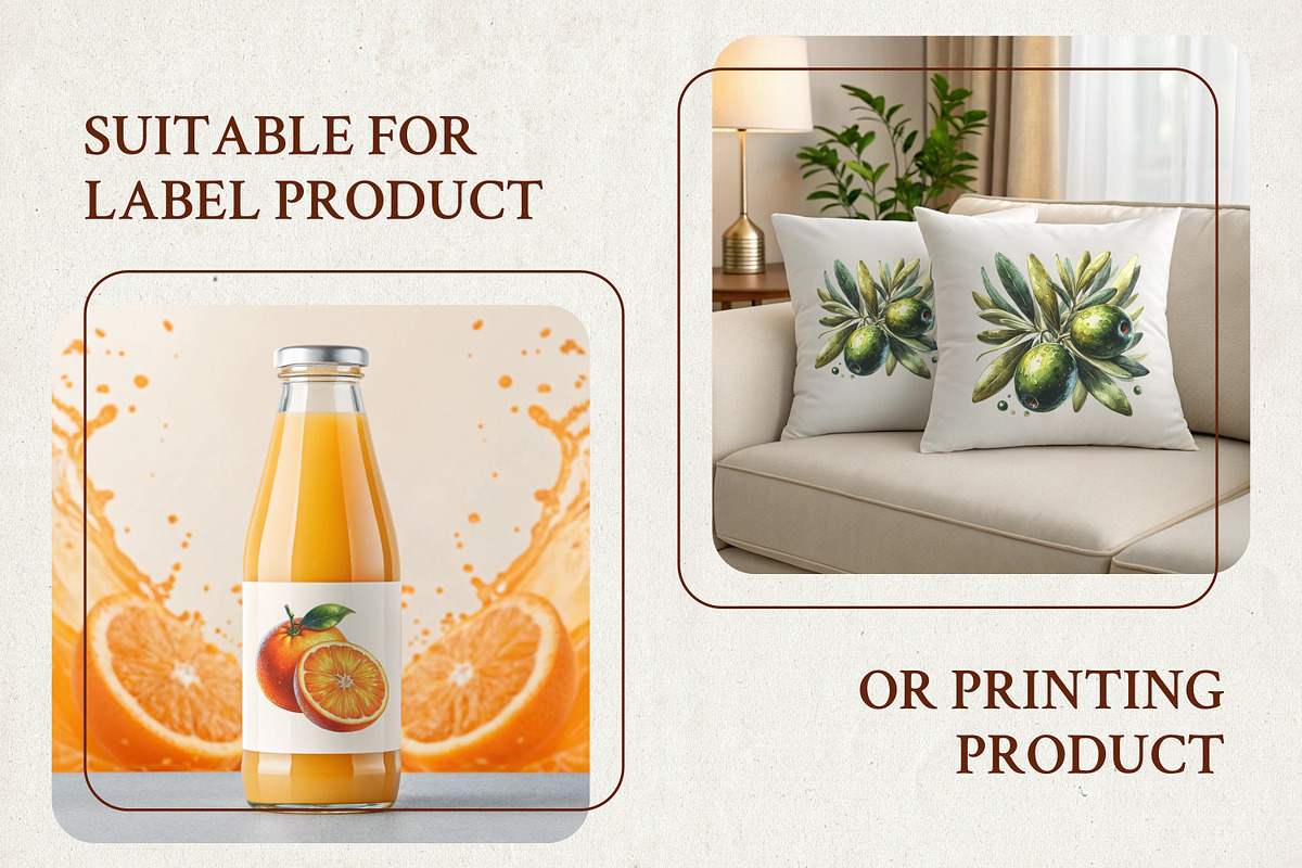 65 Watercolor Fruits Illustration, a Food Illustration by Riswan Ratta (Photo 3 of 4)