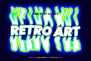 Retro Melt Text Effect, a Layer Style Add-On by WudelMbois Studio (Thumbnail 1 of 3)