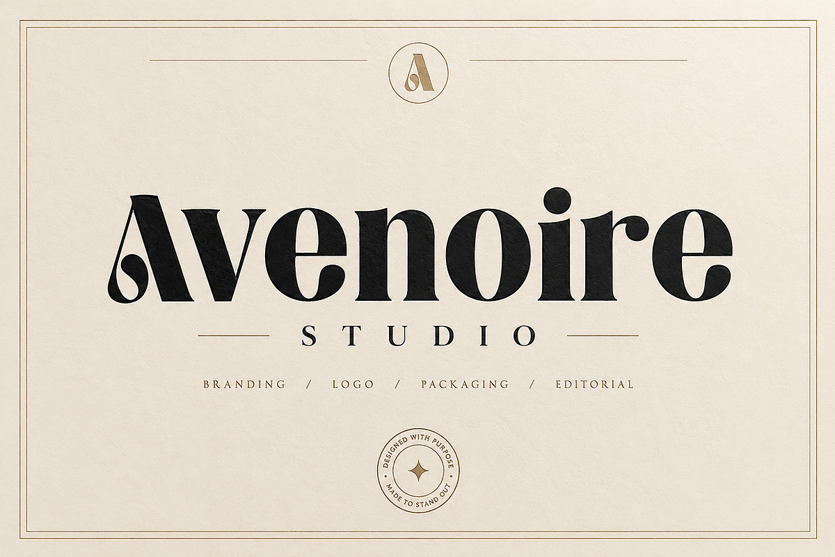 Avenoire, a Sans Serif Font by Wow Magic (Photo 1 of 7)