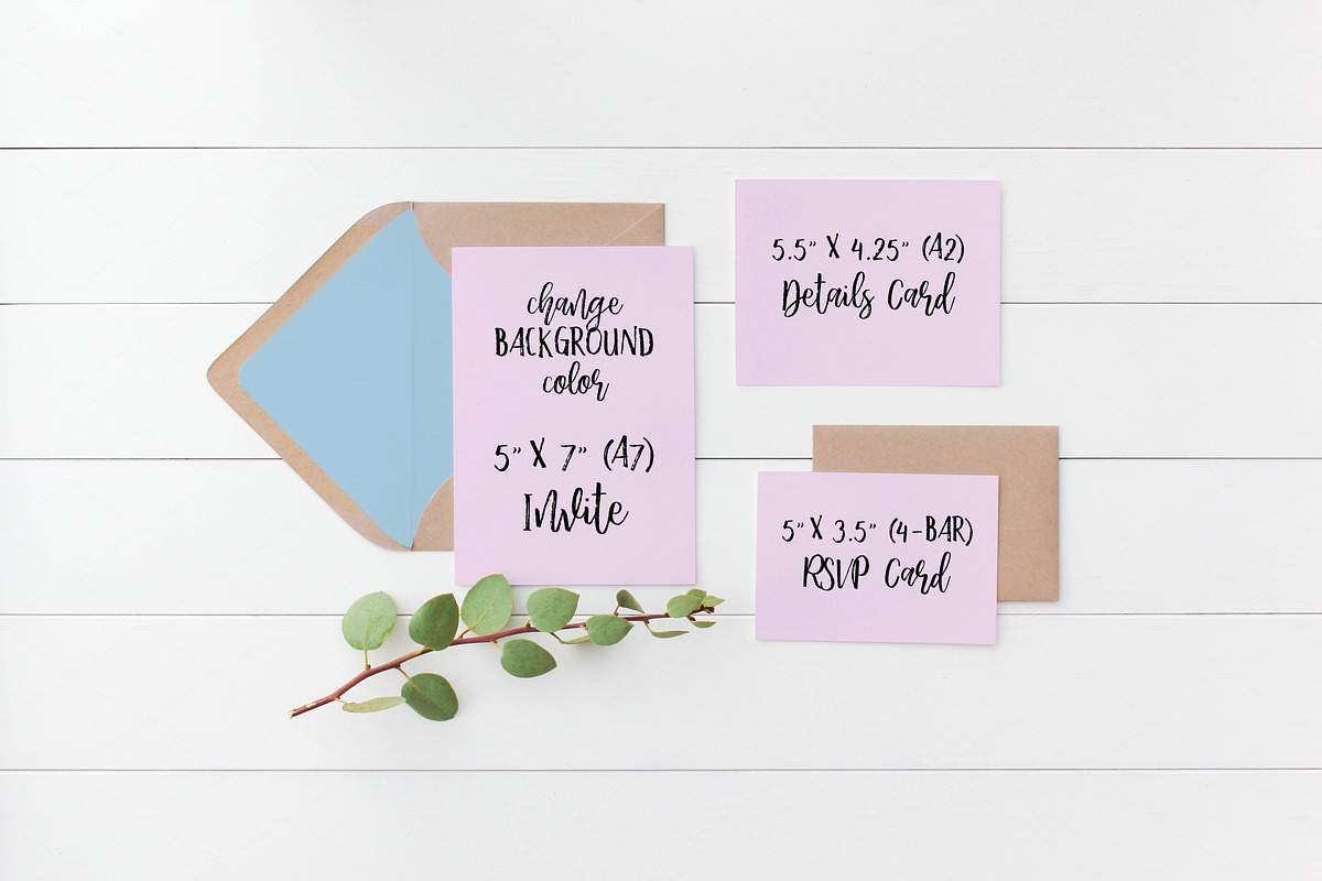 Wedding Suite Mockup BUNDLE, a Print Template by ILLONA GRAPHICS (Photo 5 of 7)