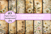 Ephemera White Daisy Junk Journal Pa, a Background Photo by Wow Magic (Thumbnail 1 of 2)