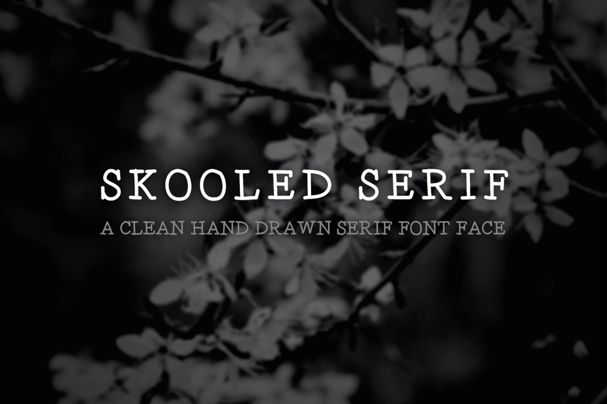 Skooled Serif - A Hand Drawn Web Fon