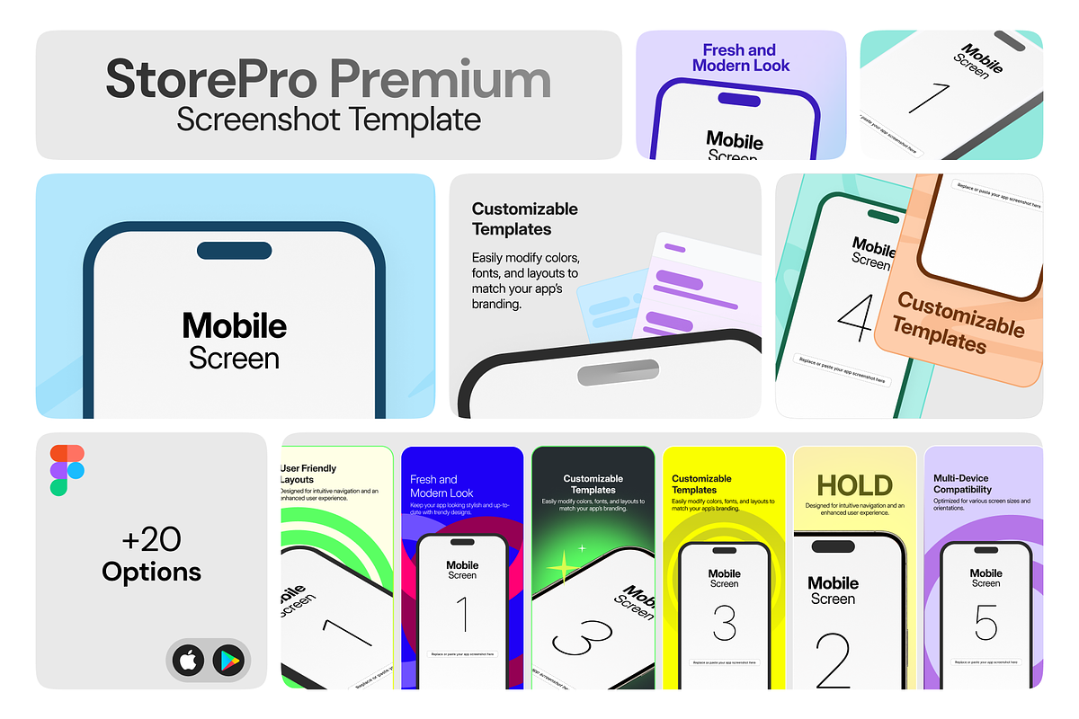 StorePro Premium Screenshot Template, a Presentation Template by xStudio (Photo 1 of 5)