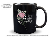 11 oz Black Mug Mockup - PSD & PNG, a Cups & Container Mockup by MelissaBMockups (Thumbnail 2 of 7)