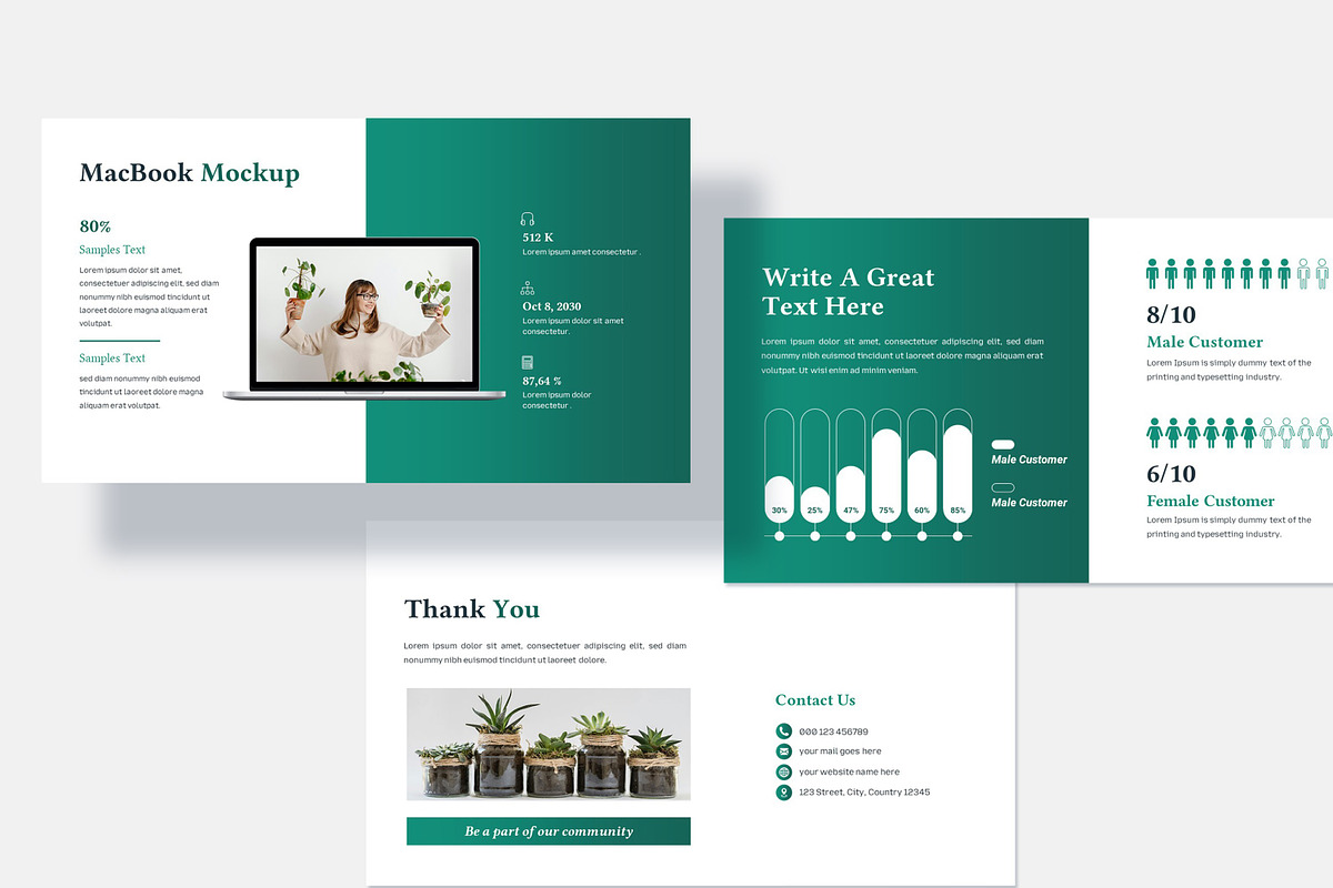 Greeny PowerPoint Presentation, a Presentation Template by zahidhossainalif (Photo 9 of 9)